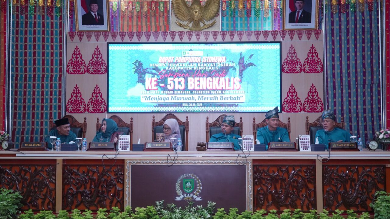 DPRD Bengkalis Gelar Sidang Paripurna Istimewa Hari Jadi ke-513, Berlangsung Khidmat